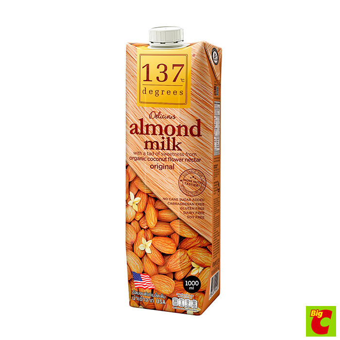 137 ดีกรี นมอัลมอนด์ ยูเอชที 1000 มล.