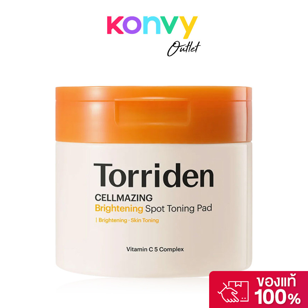 Torriden Cellmazing Brightening Spot Toning Pad 70 Sheets ทอร์ริเดน โทนเนอร์แพด สูตรวิตามินซี 5D.