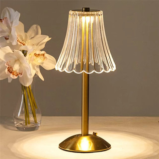 LED Table Lamps Rechargeable Light Wireless Night Light Restaurant Bar Desktop Mood Lighting Bedroom Bedside Lamp