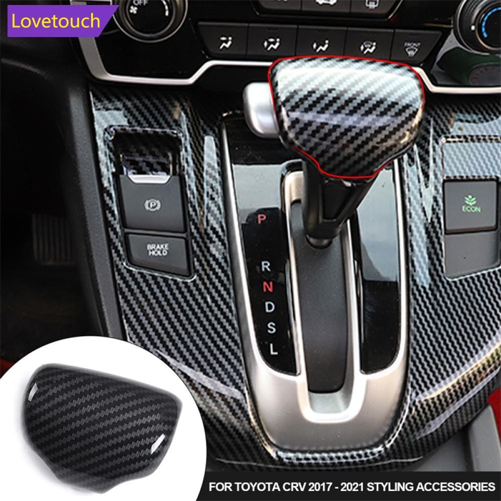 LOVETOUCH ภายในรถเกียร์ Shift Knob Head ตกแต่ง ABS Trim สําหรับ Toyota CRV 2017 - 2021 จัดแต่งทรงผมอ