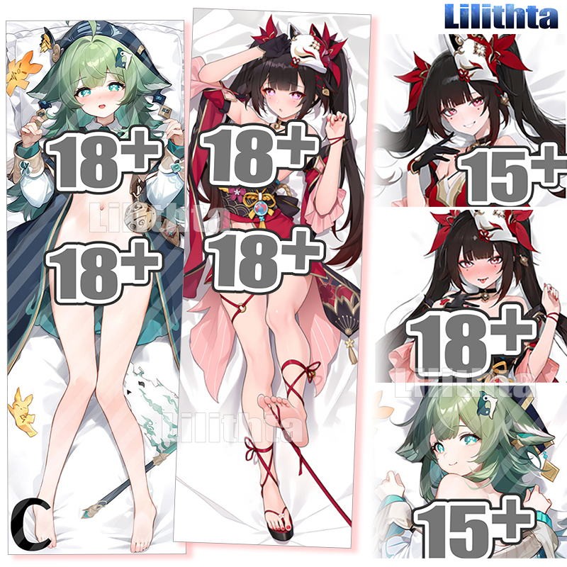 ปลอกหมอน Dakimakura ดีไซน์ Honkai: Star Rail Sparkle และ Huohuo