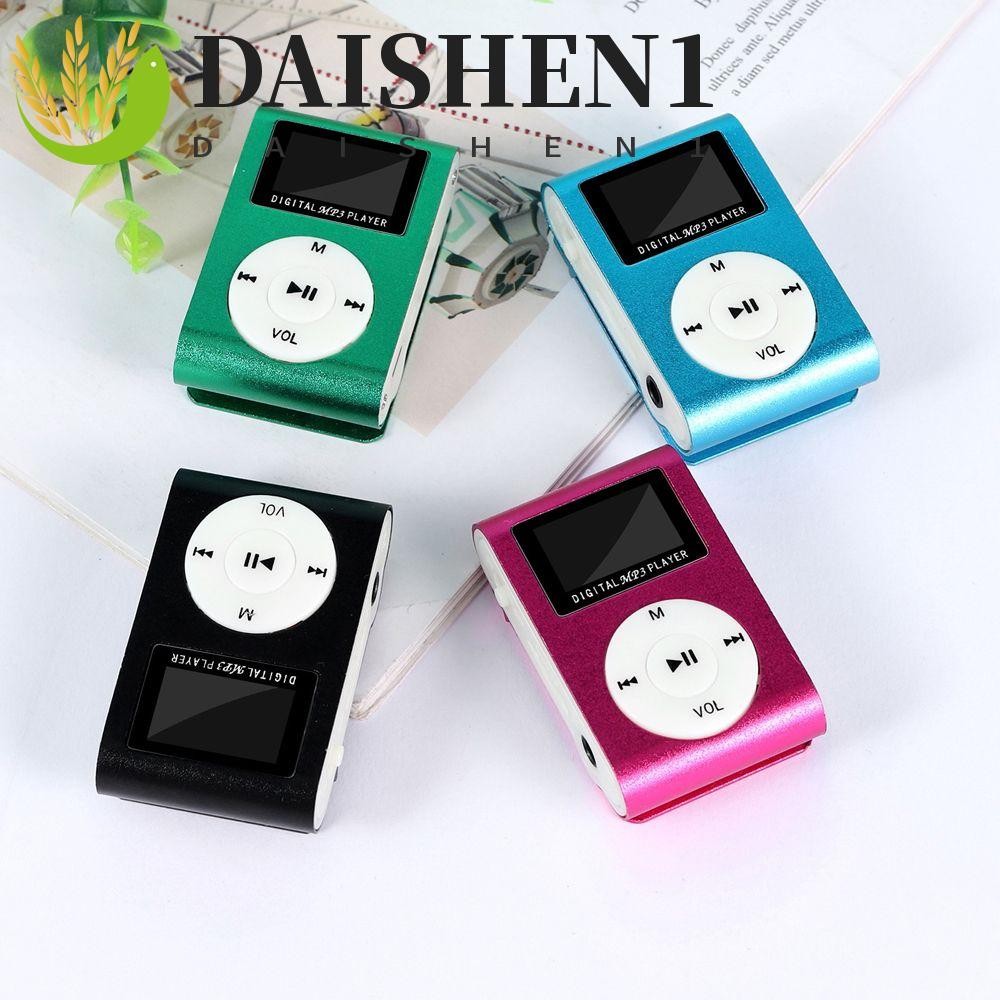 DAISHEN1 เครื่องเล่นเพลง MP3 ของขวัญที่ดีที่สุดคลิปรองรับ 32GB TF Card หน้าจอ LCD วิทยุ FM