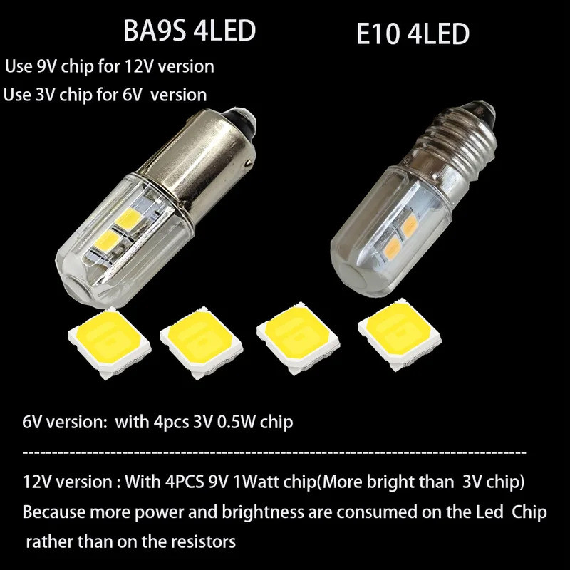 2PCS E10 T4w H21W Ba9s BA9 BA9S 57 756 1816 1891 1893 3886X หลอดไฟ LED หลอดไฟ LED ไฟแสดงสถานะหลอดไฟ 