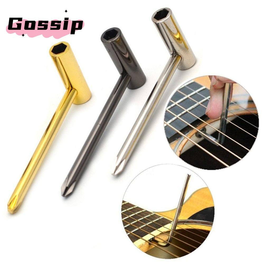 GOSSIP กีตาร์ Truss Rod ประแจ, 6.35 มม.Tens Rod Hex ประแจ, ทนทานคอปรับโลหะ Hex Spanner สําหรับ Taylo