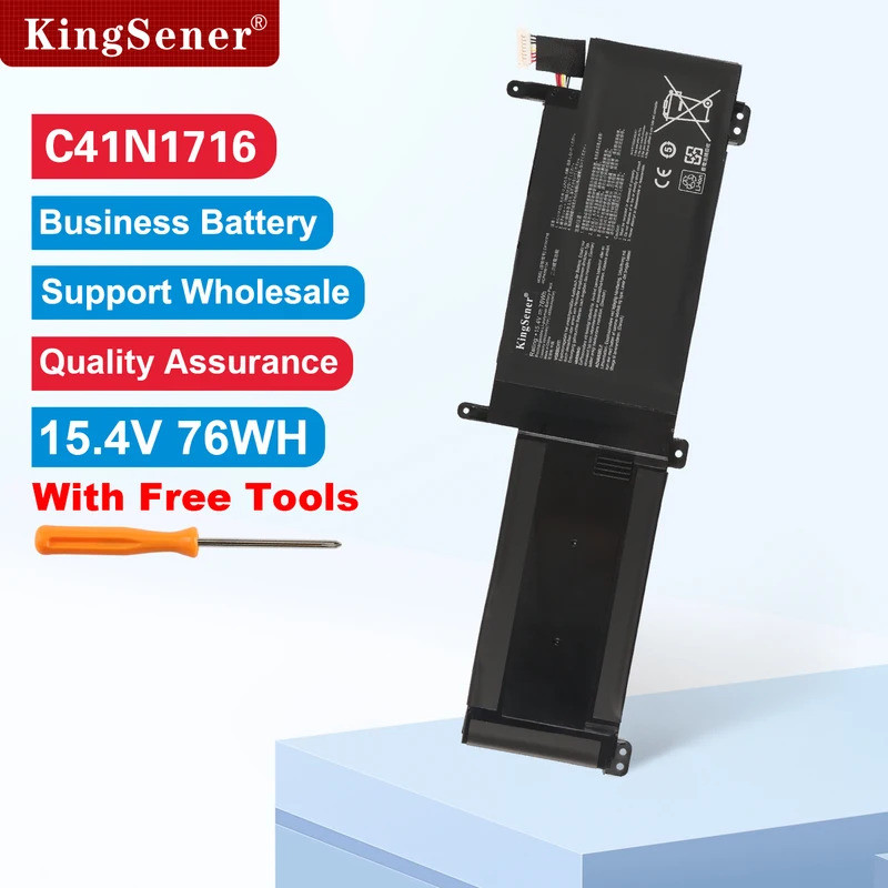 KingSener C41N1716 แบตเตอรี่แล็ปท็อปสําหรับ ASUS ROG Strix GL703GS GL703GM ROG Strix S7BS S7BS8750 G