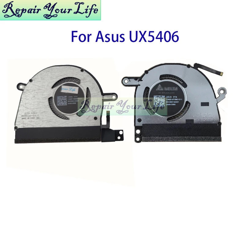 IiNotebook Cooler CPU GPU พัดลมสําหรับ ASUS Zenbook S 14 UX5406 UX5406SA แล็ปท็อปพัดลมระบายความร้อน 