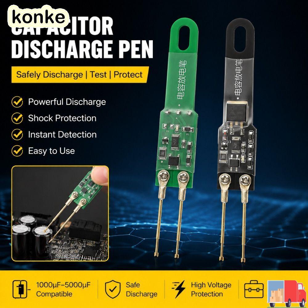KONKE ปากกาปล่อยตัวเก็บประจุ, 1000μF 5000μF AC DC Discharge เครื่องมือ, แบบพกพาอุณหภูมิคงที่ Non Pol