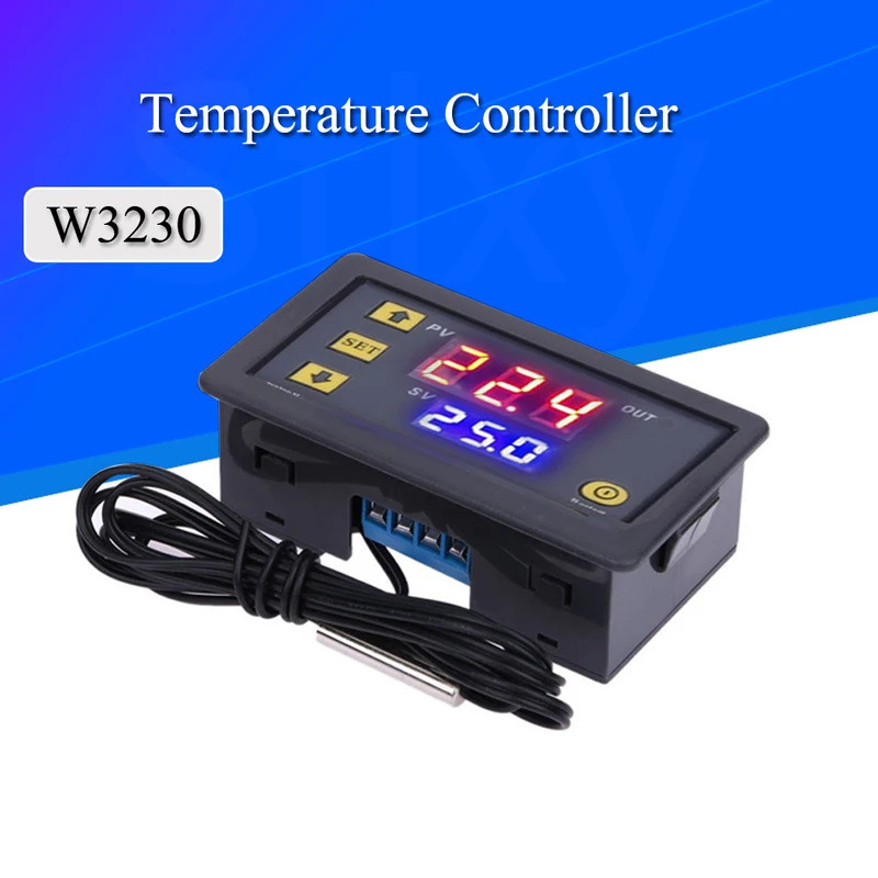 W3230 Mini Digital Temperature Controller 12V 24V 220V Thermostat Regulator ความร้อน Cooling Control
