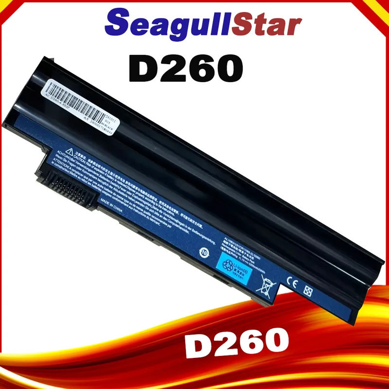 แบตเตอรี่แล็ปท็อปใหม่สําหรับ Acer Aspire One D255 D257 D260 ,AL10A31 AL10B31 AL10G31 AK.006BT.074 IC