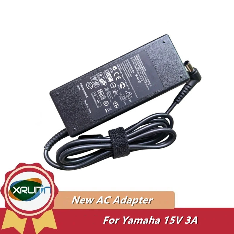ใหม่ 15V 3A อะแดปเตอร์สําหรับ YA-MAHA THR5 THR10 กีตาร์ไฟฟ้าเบส TSX-70 TSX-B72 TSX-W80/140 PDX-30 31