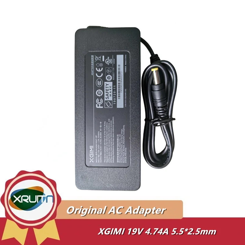 ใหม่ Original XGIMI 19V 4.74A อะแดปเตอร์ AC/DC สําหรับ XGIMI Halo WK03A แบบพกพา LED โปรเจคเตอร์แหล่ง