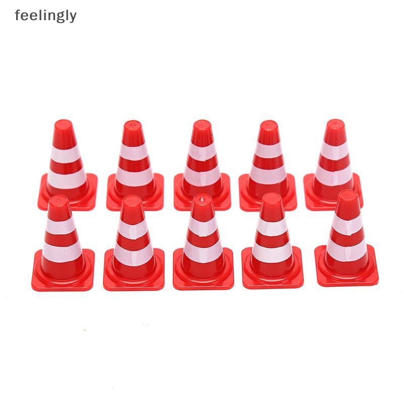 [S&H] 10x Mini PlasticTraffic Cones Sport Training Roadblo Mini Traffic Signs {TH}