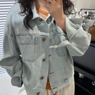 （จัดส่งภายใน24ชม）LUNA GIRL💥แจ็คเก็ตยีนส์สไตล์เกาหลี ✨ สำหรับสาวๆ ที่รักแฟชั่น K-Style