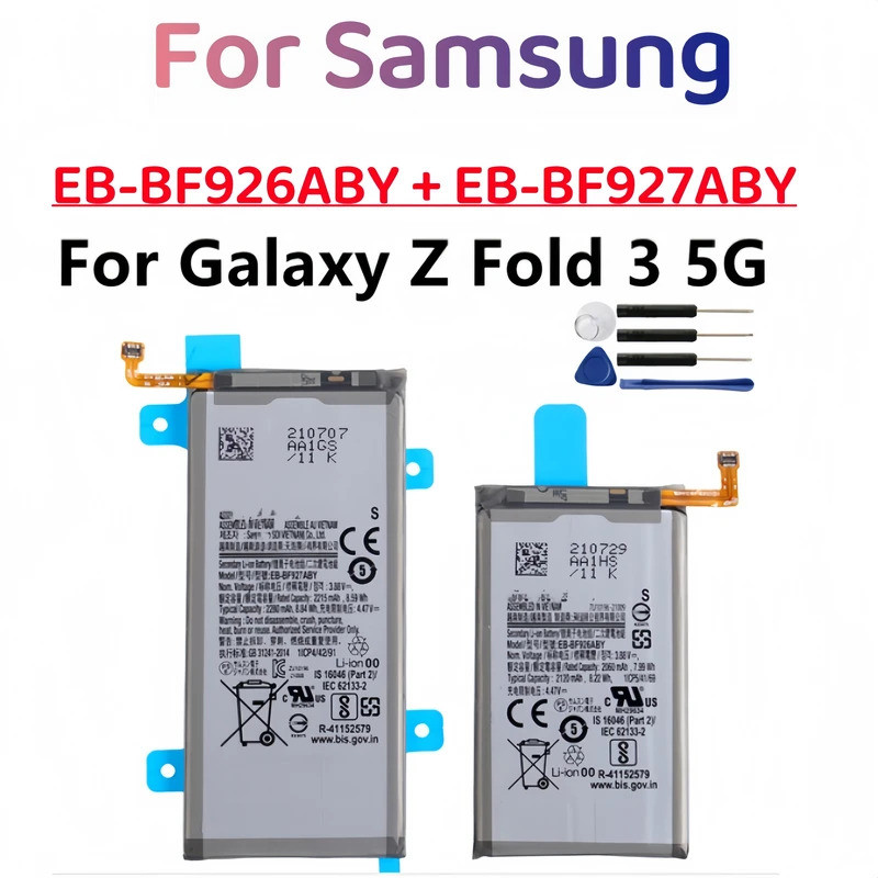 แบตเตอรี่สําหรับ Samsung Galaxy Z พับ 3 5G F926 SM-F926U F926B F927 EB-BF926ABY EB-BF927ABY + เครื่อ
