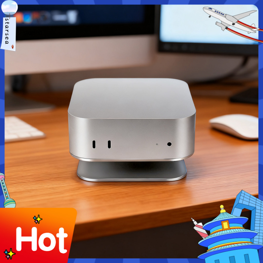 SRA ZK Desktop Mini 4 ขาตั้งสําหรับ Tidy Workspace ติดตั้งง่าย Mini 4 Dock Stand ที่วางโลหะสําหรับ M