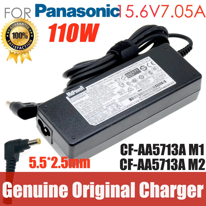 สําหรับ Panasonic Toughbook CF-AA5713A M1 M2 M3 J1 J4 Original AC อะแดปเตอร์ 15.6V 7.05A Charger CF-