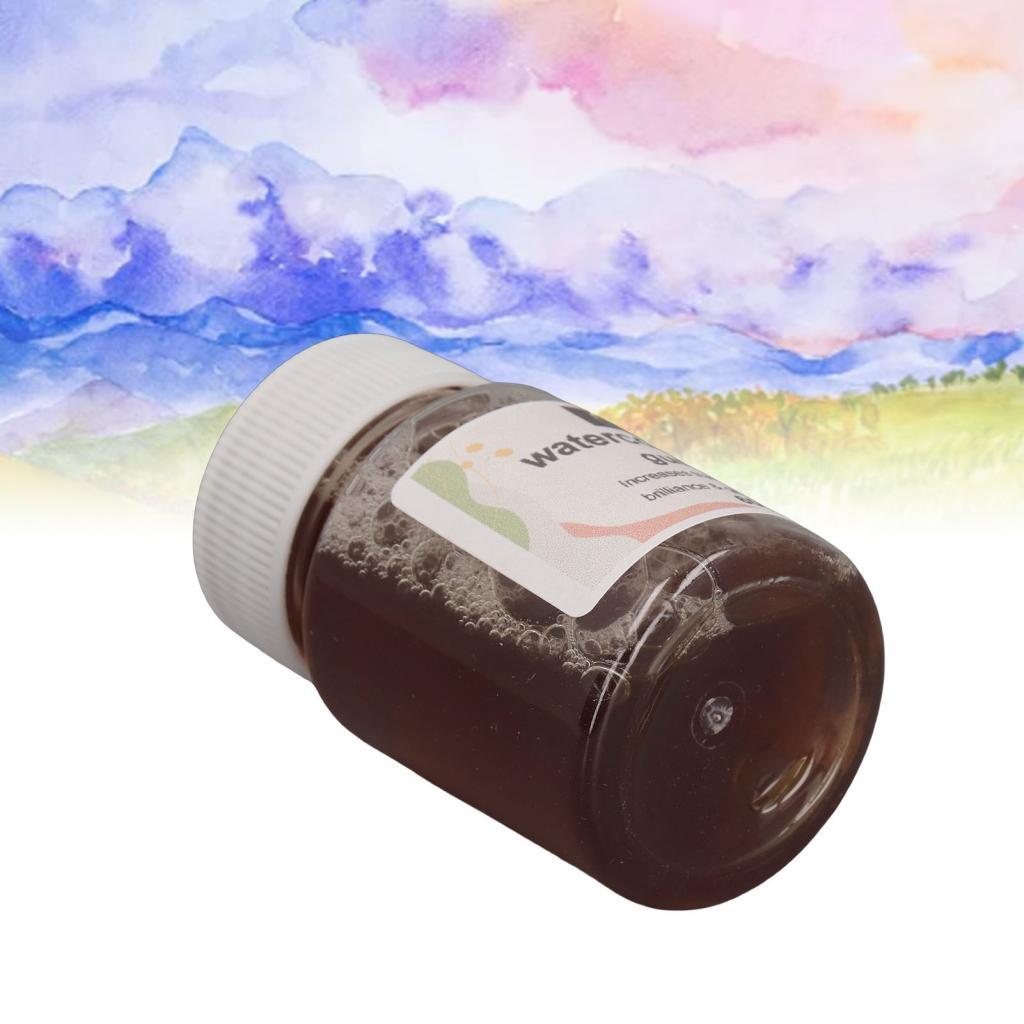 Denash สีน้ําขนาดกลาง Gum Arabic 60ml สําหรับปรับปรุงการระบายสีพลังงานแบบพกพากลางแจ้ง Sketching