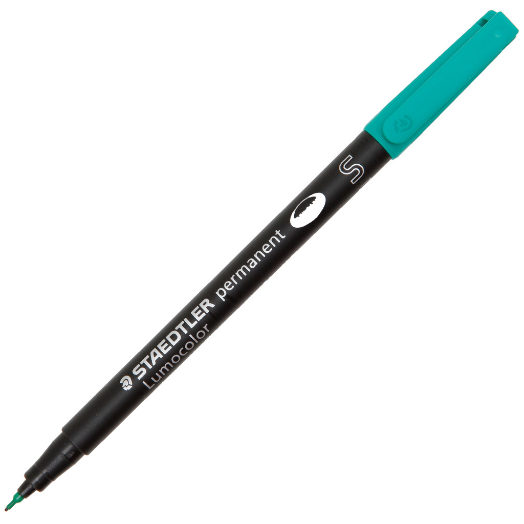 STAEDTLER ปากกาเขียนแผ่นใสลบไม่ได้ รุ่น 313-5 ขนาด 0.4 มม. สีเขียว