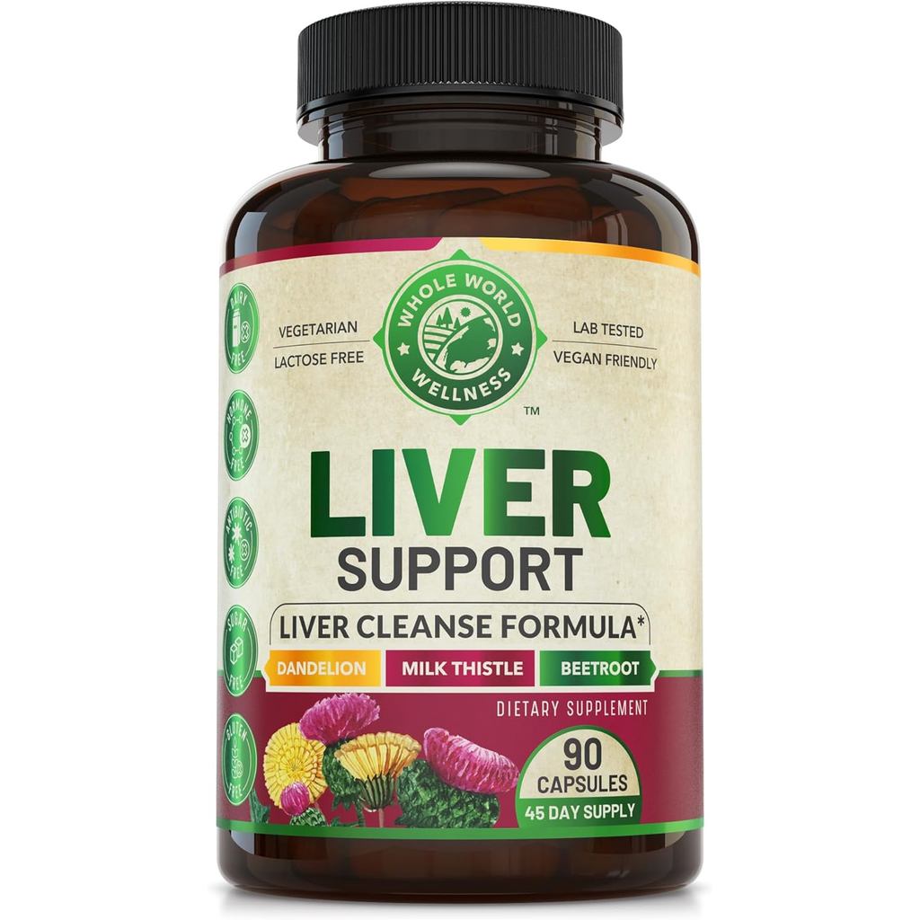 Advanced Liver Cleanse Detox & Repair Formula with Milk Thistle. Liver Detox & Support Supplement fo