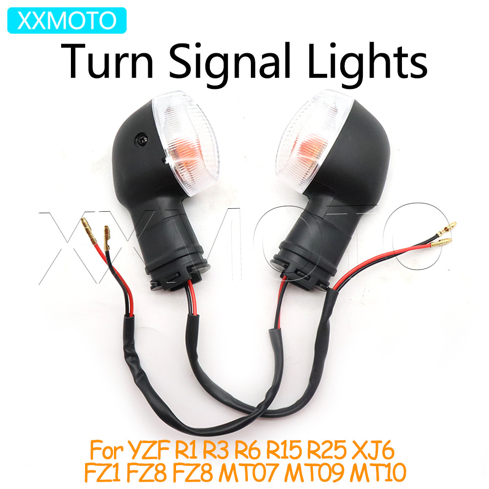 สําหรับ Yamaha YZF R1 R3 R6 R15 R25 XJ6 FZ1 FZ8 MT07 MT09 MT10 MT-07 YZF-R1 MT 07 09 10 ไฟเลี้ยวรถจั