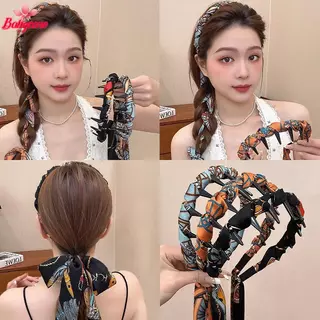 <BYCE-t> Ribbonb , Vintage Wave พร้อมริบบิ้นลายดอกไม้ &b - ที่คาดผมเอฟเฟกต์มงกุฎสูงแบบพลิกกลับได้