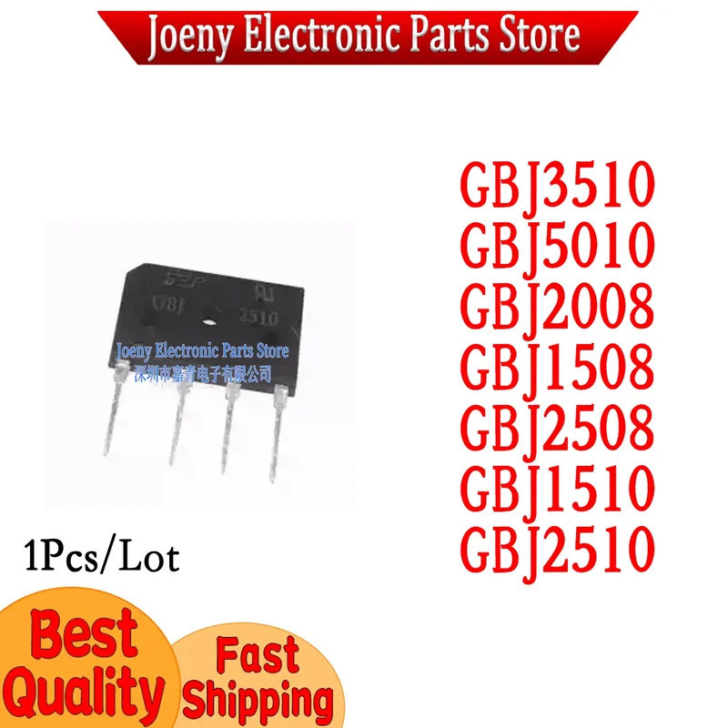 5PCS GBJ3510 GBJ5010 GBJ2008 GBJ1508 GBJ2508 GBJ1510 GBJ2510 สะพานเรียงกระแส