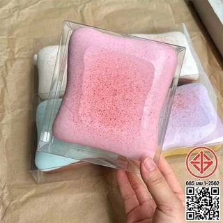 ของเล่นบีบคลายเครียด Squishy ขนมปังเหนียวที่เพิ่มขึ้นช้า ของเล่นบีบอัด ไม่เหนียวติดมือ