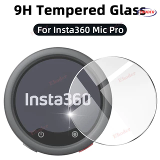 1-3 ชิ้นติดตั้งง่ายป้องกันหน้าจอสําหรับ Insta360 Mic Pro กระจกนิรภัยสําหรับ Insta360MicPro ฟิล์มป้องกันสําหรับ Insta 360 MicPro อุปกรณ์เสริม
