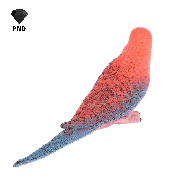 PND 1 PC จําลอง Parrot Parakeet Miniature ภูมิทัศน์เครื่องประดับสัตว์รุ่นสนามหญ้า Figurine ประดิษฐ์นกการถ่ายภาพ Props raoog