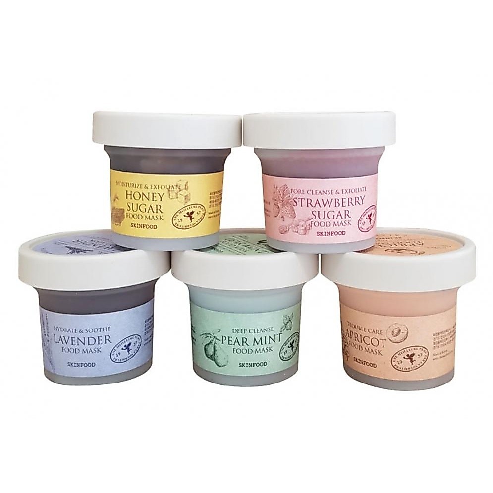 [Oliver Young] SKINFOOD Food Mask 120g - Potato, Strawberry Sugar, Lavender, Lemon Dill Butter, Apricot, Shine Muscat Cica BHA, Pear Mint, Honey Sugar
