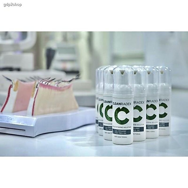 🍃🌴Cleanradex🍃🍃 โฟมทำความสะอาดเปลือกตา โฟมล้างขนตา สูตรอ่อนโยน นำเข้าโดยตรง ของแท้ 100% ปริมาณ 50ml