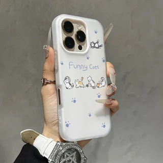 GOOD🔥เคสไอโฟน 13 11 สำหรับ iPhone 17 16 15 13 11 14 12 Pro Max 15 14 13 16 Plus XR X การ์ตูนหวานใหม่ 2 in 1 ปก