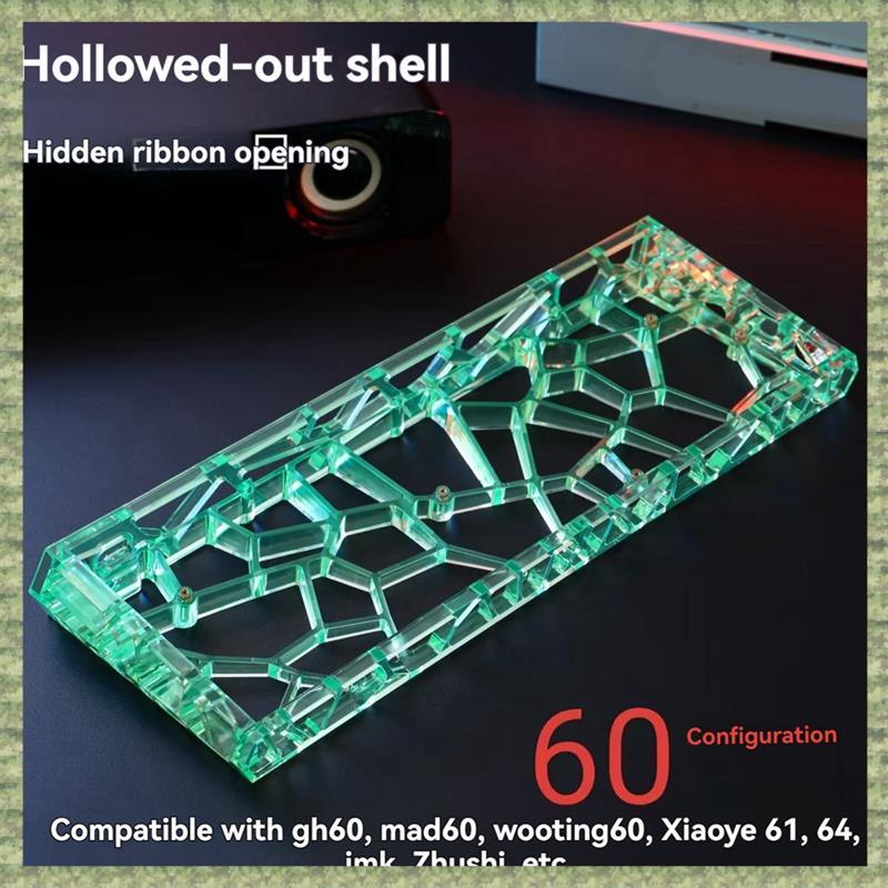 (RQSE)Mechanical Keyboard Shell สําหรับ Holy60 สําหรับ 60he GH60 Hole Hollow- เหมาะสําหรับ Mad60/AUL