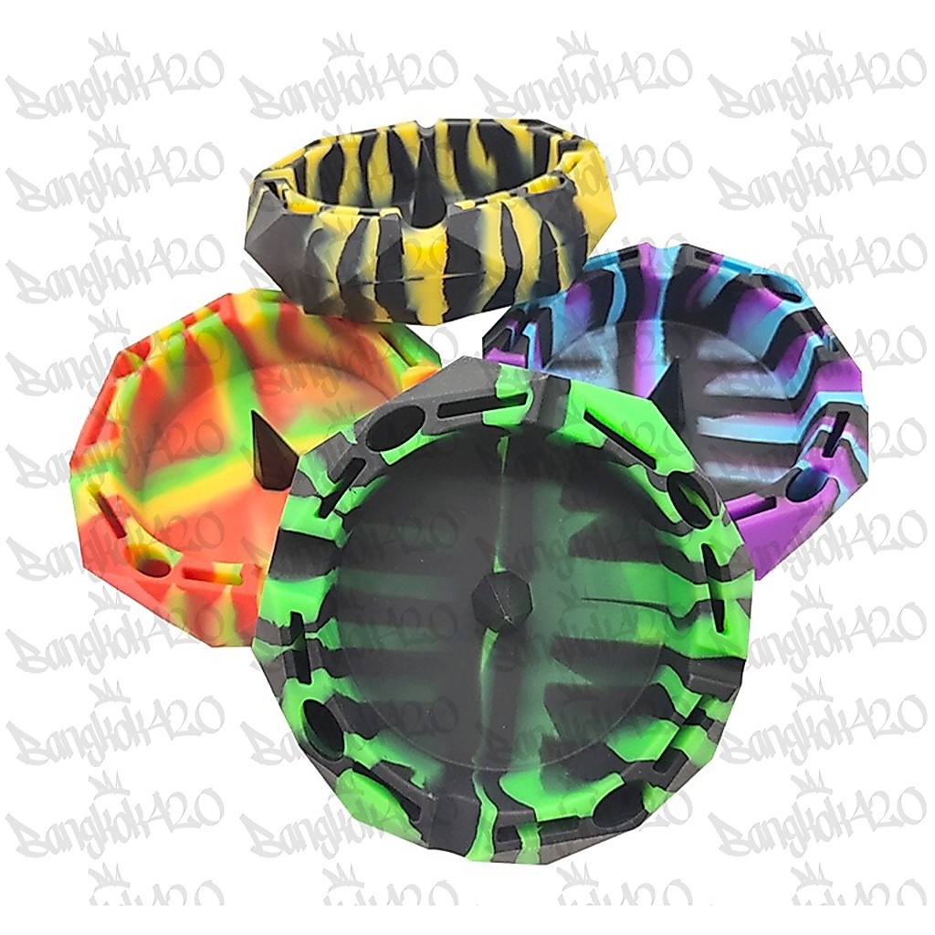 ที่เขี่ยบุหรี่ซิลิโคนแข็ง ไม่แตกหัก Strong Silicone Ashtray with debowler