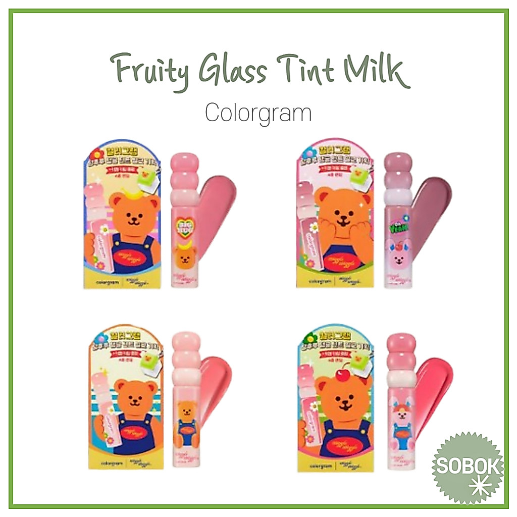 [Colorgram] Fruity Glass Tint Milk 16 สี Jelly glow tint