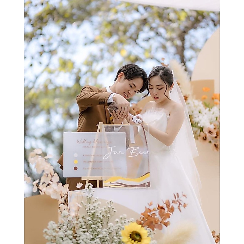 Sand ceremony เซ็ตเททราย กรอบเททรายอะคริลิก สำหรับงานแต่ง งานมงคล อวยพร
