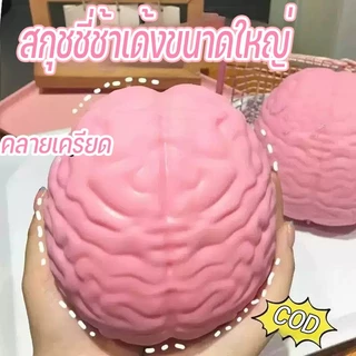COD สกุชชี่รูปสมอง Squishy สมองที่ชาญฉลาด สกุชชี่ช้าเด้งขนาดใหญ่ สกุชชี่นุ่มคลายความวิตกกังวล คลายเครียด ของเล่นบีบอัด