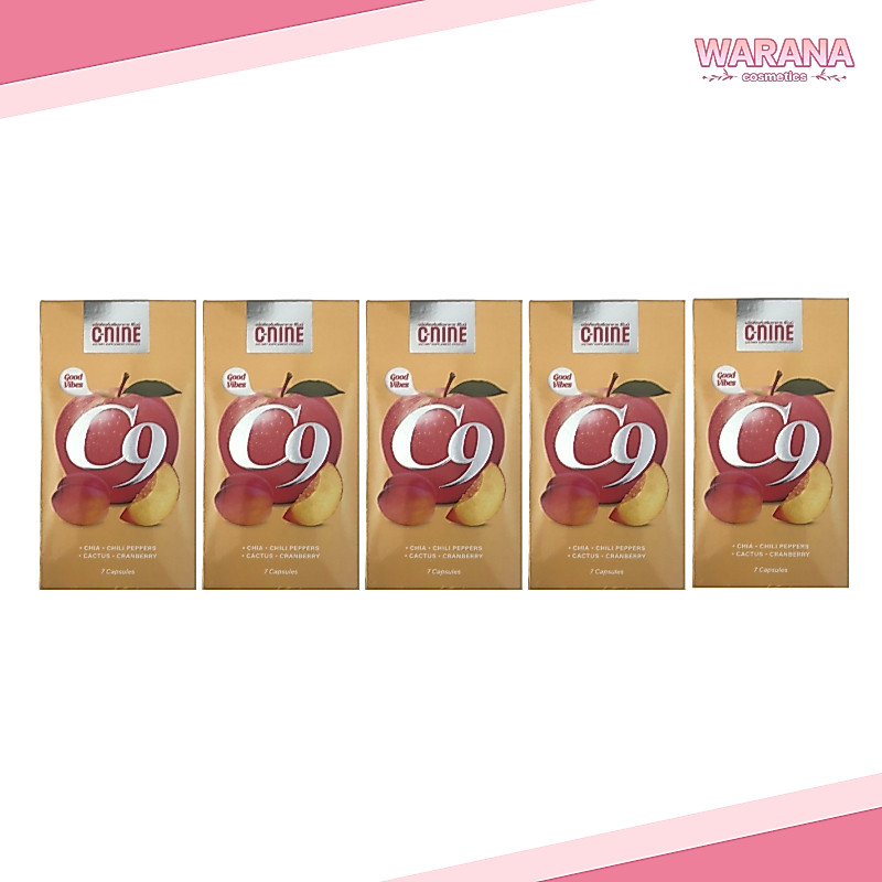 (แพ็ค 5 กล่อง) C9 C-Nine อาหารเสริม ซีไนน์ 7 แคปซูล