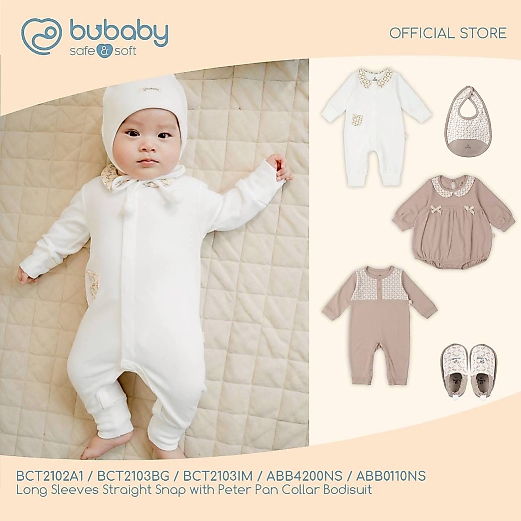 BU Baby ชุดใยไผ่ผสมคอตตอน นุ่มสบาย Iconic Cotton Bodysuit BCT2102A1 / BCT2103BG / BCT2103IM / ABB420