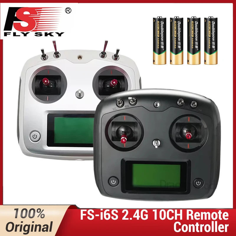 FLYSKY FS-i6S i6S 2.4G 10CH AFHDS 2A M2 กลางคันเร่งเครื่องส่งสัญญาณ iA6B iA10B Receiver สําหรับรถยนต