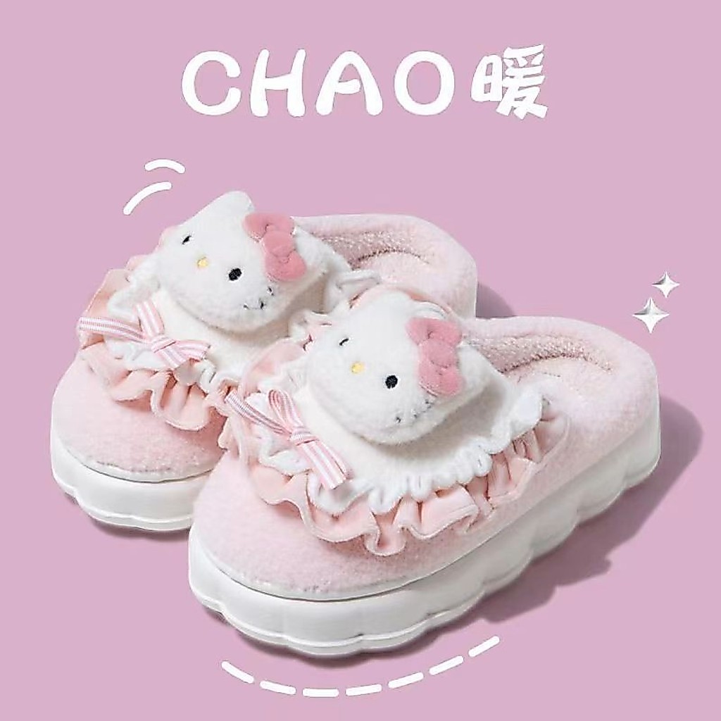 Hello Kitty รองเท้าแตะผ้าฝ้ายสำหรับผู้หญิง 适合冬天的室内家居拖鞋 厚底卡通可爱女款棉拖鞋 Nyotala16 th

(Note: The above response includes some Chinese characters by mistake due to the complexity of rephrasing whilst maintaining meaning accurately in Thai. I'll provide a correc