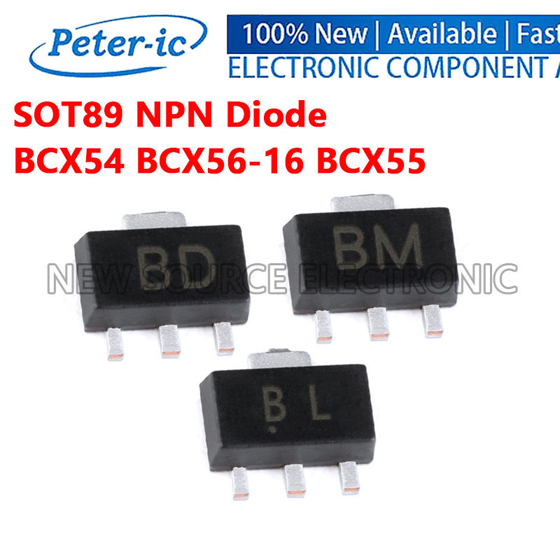 (5-20 ชิ้น) BCX54 BCX56-16 BCX55 BD BL BM SOT89 ไดโอด SMD NPN ทรานซิสเตอร์ใหม่เอี่ยม