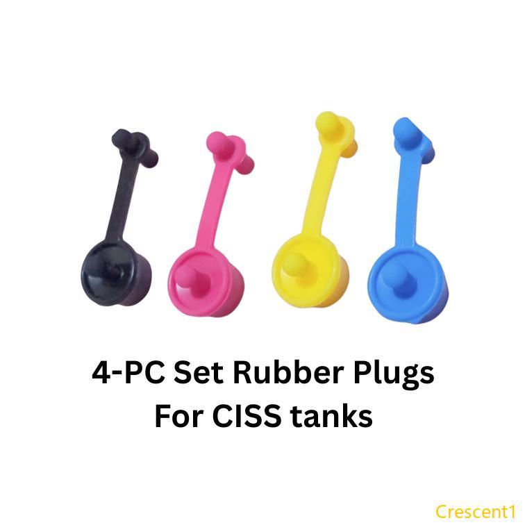 Crescent1 RUBBER COVER PLUG CISS TANK 4-PC CMYK COLOR