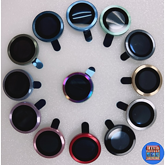 ฟิล์มเลนส์กล้อง สำหรับไอโฟนทุกรุ่น ฟิล์มกระจก หลายสี ป้องกันโทรศัพท์ for iPhone17 16 15 Plus Pro 11 14 Pro Max 12 13mini