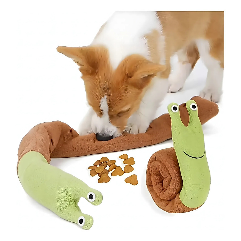 Olfactory Plush Dog Interactive Toy Snail Anti-stress