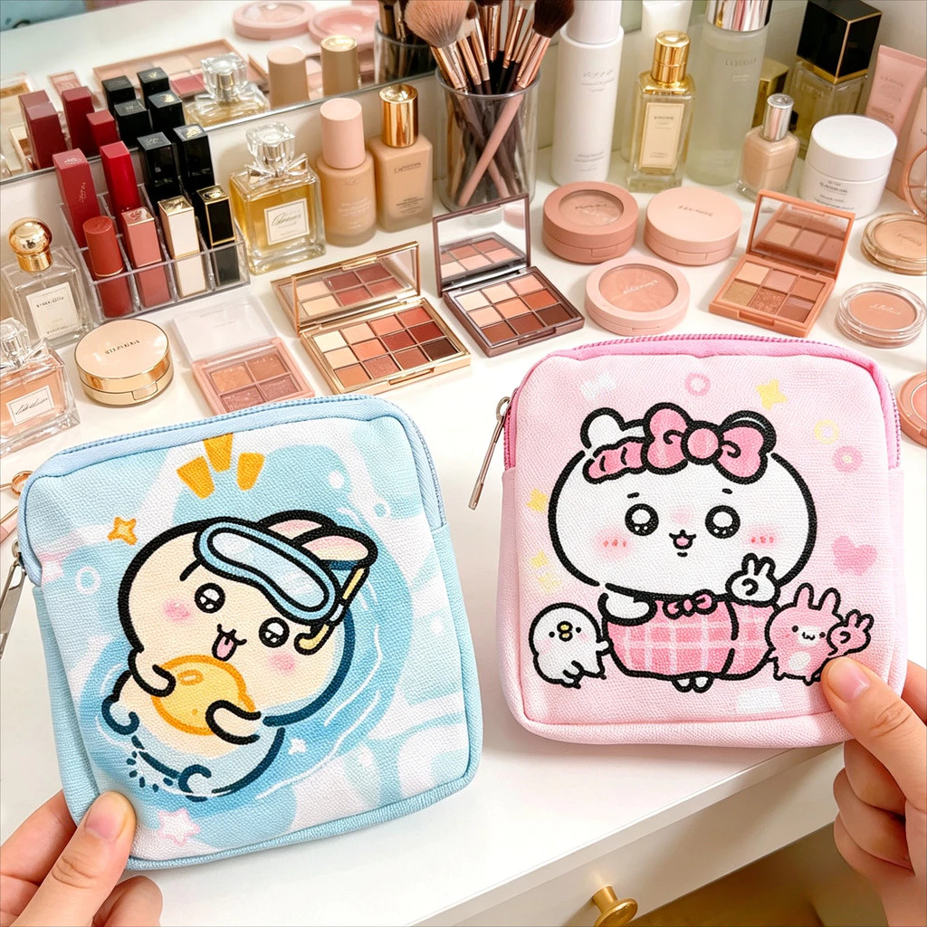 BM-shop:ถุงเก็บเครื่องสำอาง-ถุงเก็บเครื่องสำอางลายการ์ตูนน่ารัก ซิปปิดกันตก พกพาง่าย เก็บของเล็กๆได้เป็นระเบียบGW354