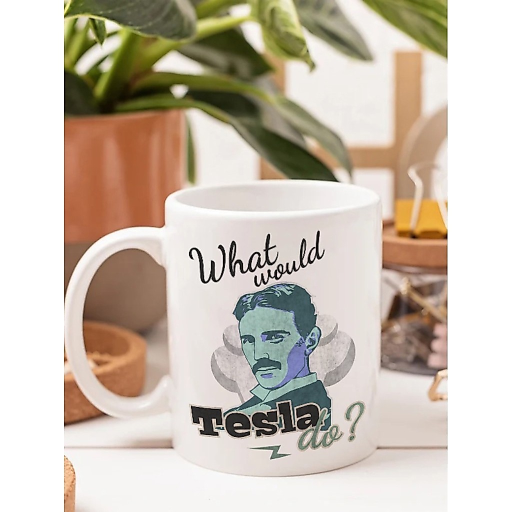 ทําทีสลาฟางอะไร?Nicola Tesla Mug Inventor Engineer Physicist