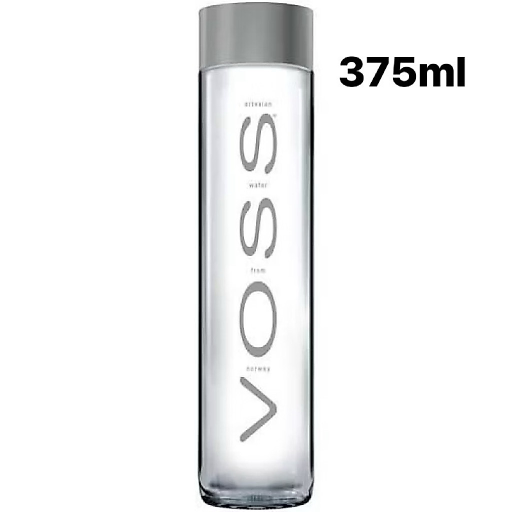 Voss sparkling mineral water 375ml. วอส น้ำแร่ขวดแก้วอัดก๊าซ นำเข้าจากนอร์เวย์🇳🇴