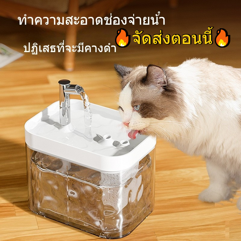 🔥จัดส่งตอนนี้🔥น้ำพุสัตว์เลี้ยง อัตโนมัติ น้ำพุแมวสัตว์เลี้ยงอัตโนมัติ เงียบมาก มาพร้อมตัวกรองน้ำ สะดวกสมาร์ทอัตโนมัติ
