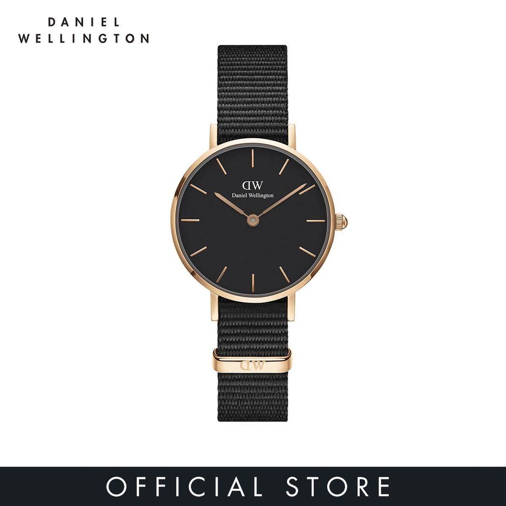 Daniel Wellington นาฬิกาข้อมือ Petite Ashfield RG Black 28มม สีดำ